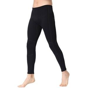 Realon Unisex Water Sports Neoprene Stretch Wetsuit Drawstring Swim Long Pants L